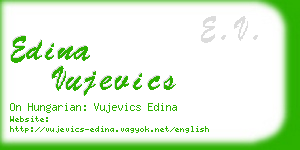 edina vujevics business card